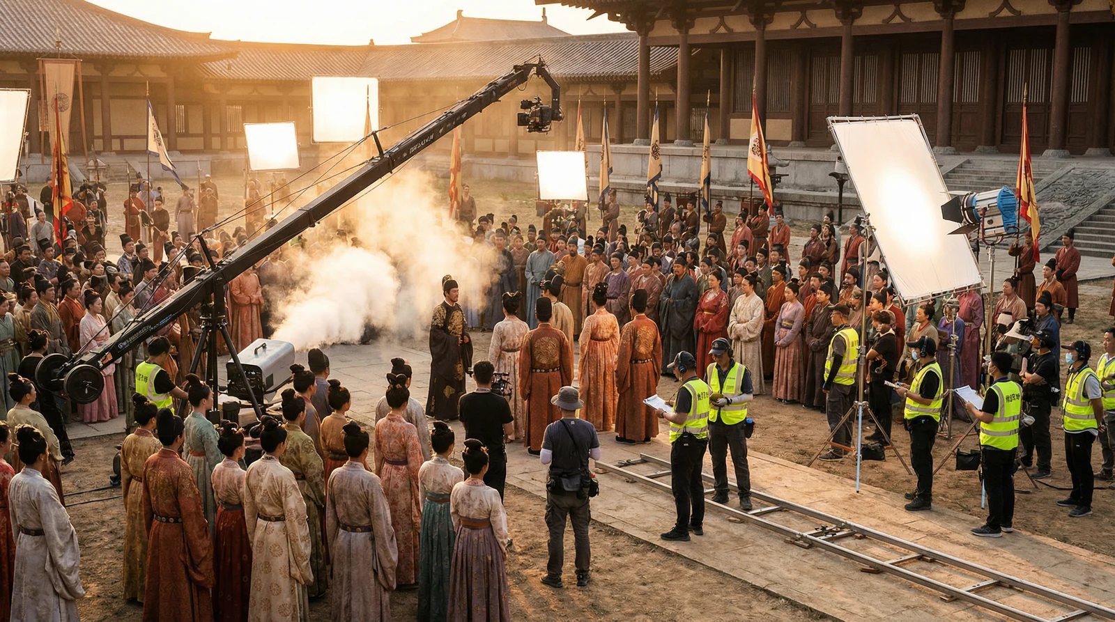 17c一起草古装大片拍摄现场幕后花絮