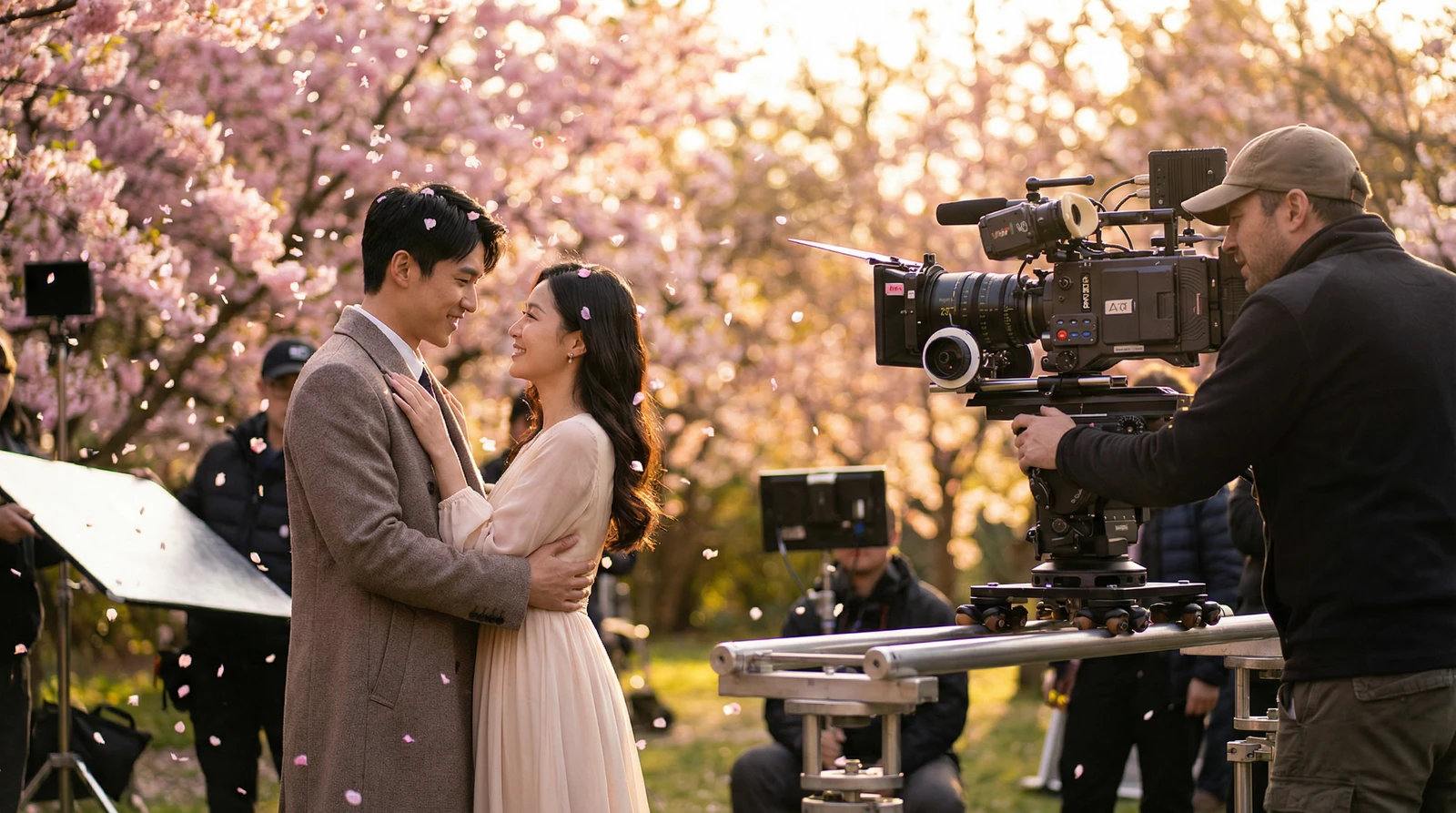 17c一起草萝莉岛栏目樱花园浪漫场景拍摄花絮