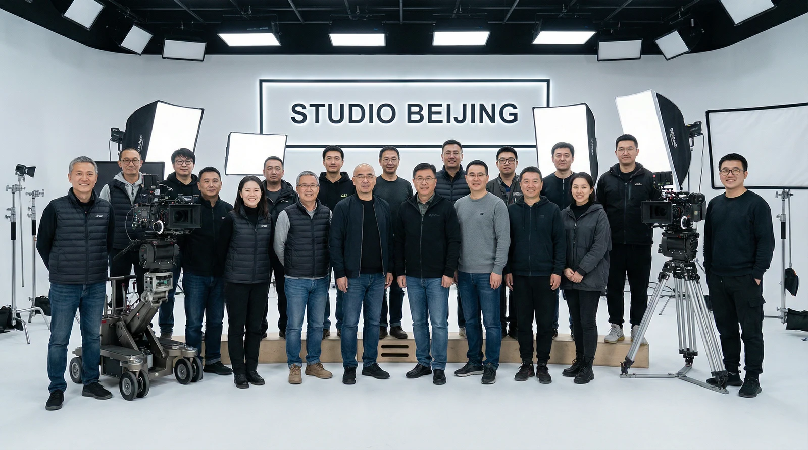 17c一起草专业影视制作团队合影